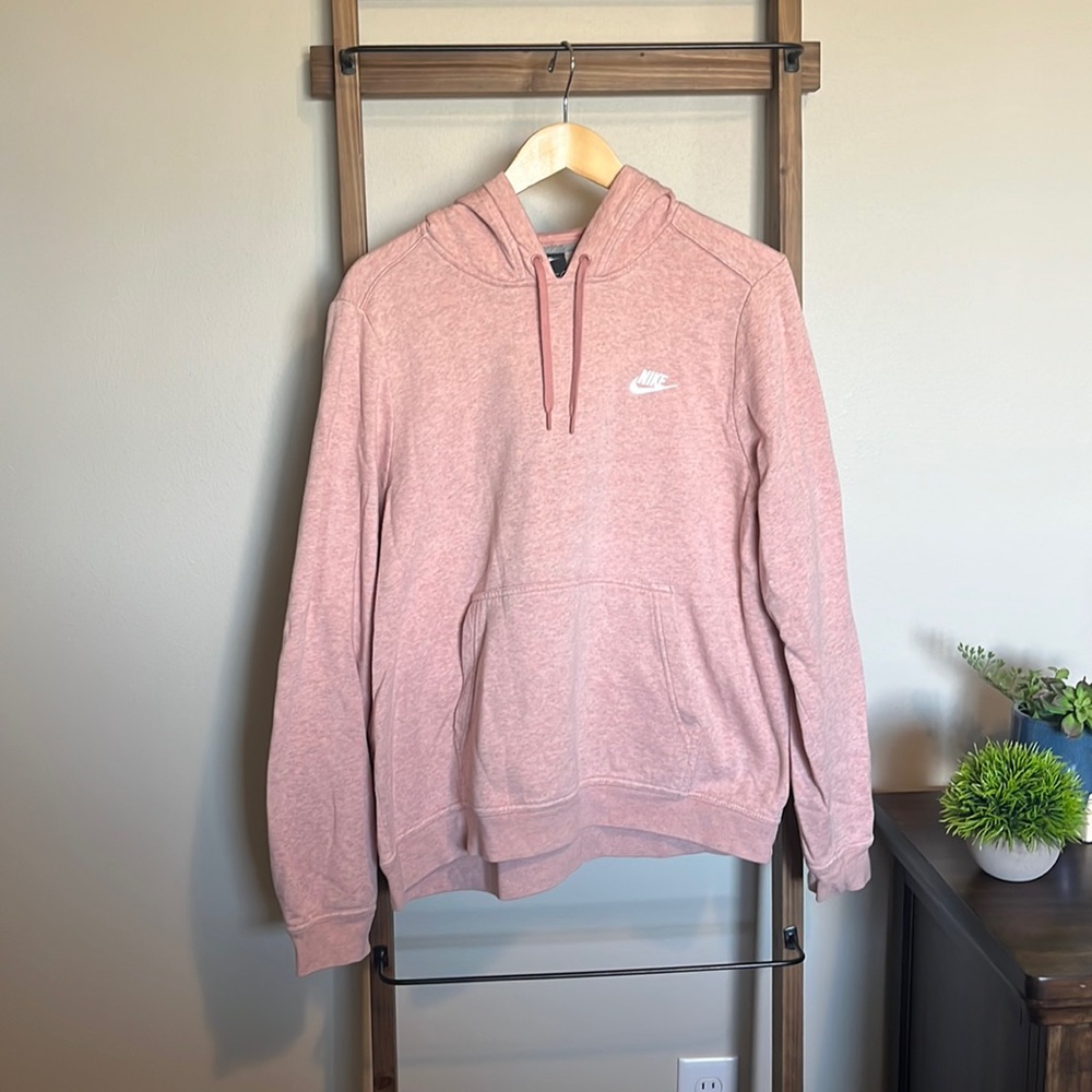 Pink Nike hoodie, size xl